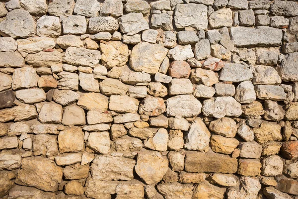 Alte Ziegelmauer Aus Grobem Stein Hintergrund — Stockfoto
