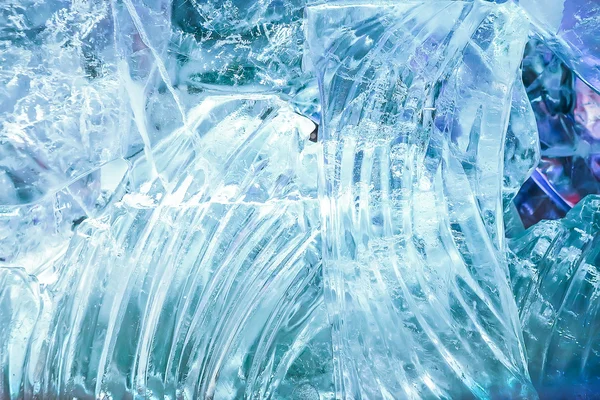 La pared del hielo con el ornamento — Foto de Stock