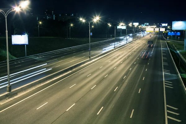 Autopista nocturna —  Fotos de Stock