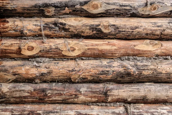 Wooden timbered wall — Stock Photo, Image