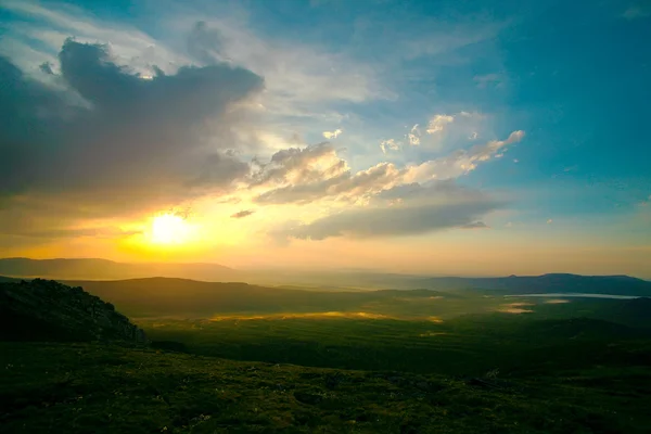 Top mount Nurgush Ουραλίων Ρωσία — Φωτογραφία Αρχείου