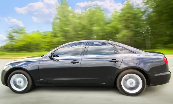 Car moves on highway — Stock Photo, Image