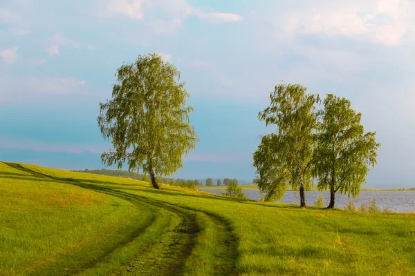 Zachód słońca nad wodą — Zdjęcie stockowe