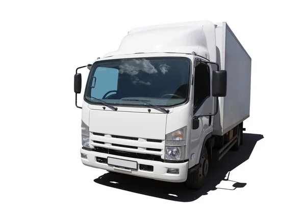 White truck it is isolated — Stock Photo, Image