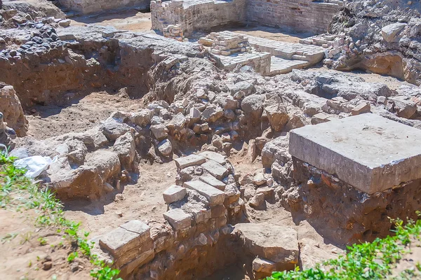 Archeological excavations of ancient temple — Stok fotoğraf