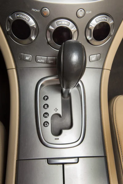 Lever of transmission of car — Stock Photo, Image