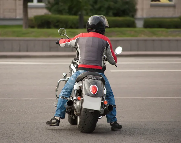 Rider on motorcycle — Stock Photo, Image