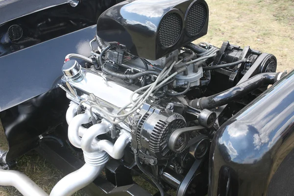 Motor de carro esportivo close-up — Fotografia de Stock