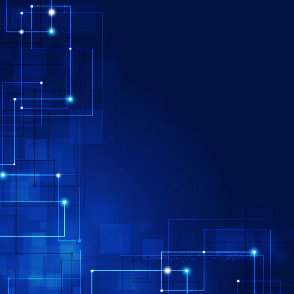 Abstract lijnen technologie blauwe achtergrond — Stockfoto