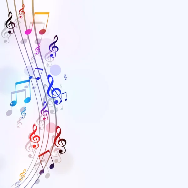 Bright Music Notes — Stock Photo, Image