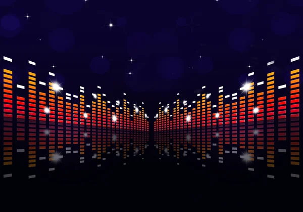 Digitale Equalizer muziek achtergrond — Stockfoto