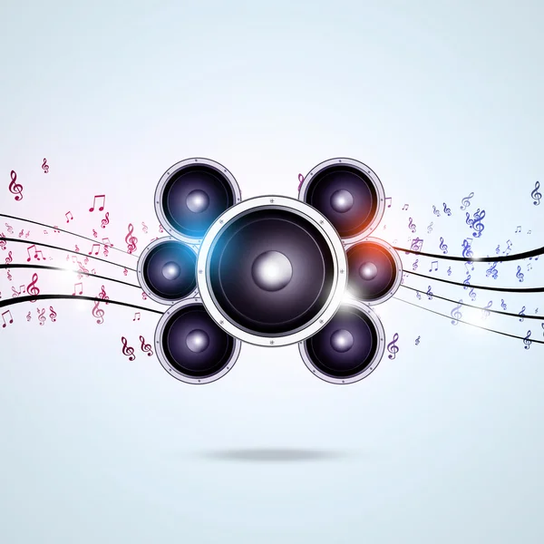 Abstract Multicolor Music Poster — Stock Photo, Image