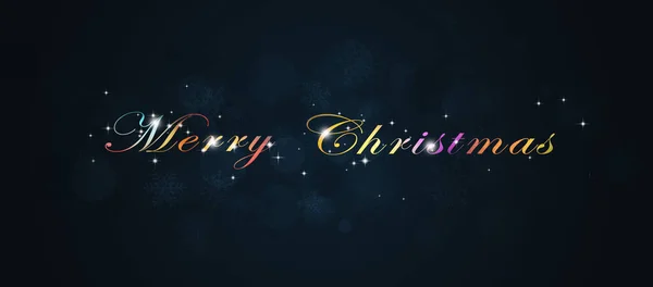 Wintervakantie Vrolijk Kerstmis Kleurrijke Banner — Stockfoto