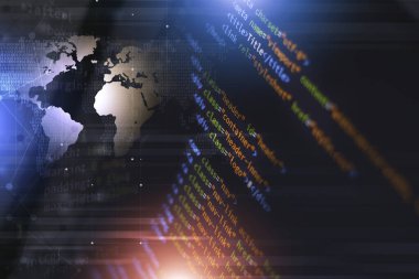 Web sitesi teknolojisi arka planı için bilişim bilimi programlama dili