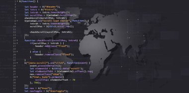 javascript web sitesi için ağ geliştirme dili. Ön uç ağ gelişiyor. ortam arka planını karıştır
