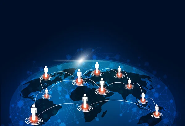 Global Connections Technology Background — Stock Photo, Image