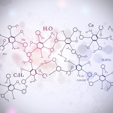 Soyut beyaz bilim arka plan