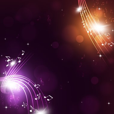 Çok renkli Muisc notlar