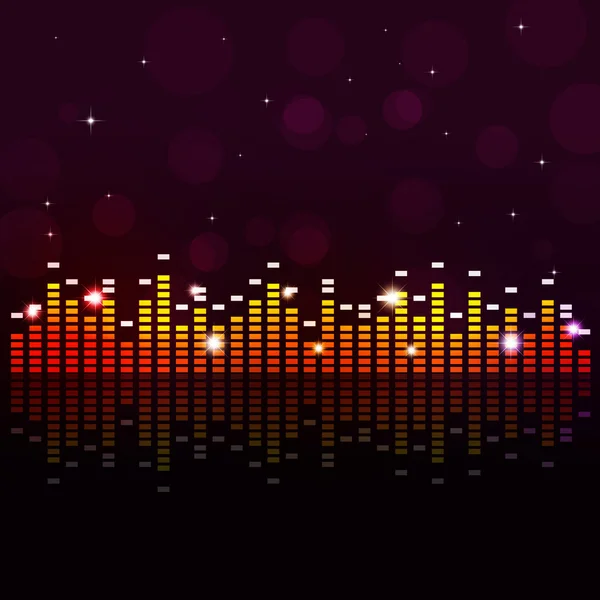 Music Party Equalizer Background — Stock Photo, Image