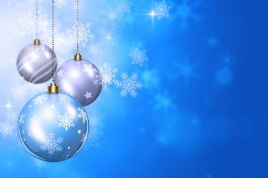 Kar ve Xmas topları