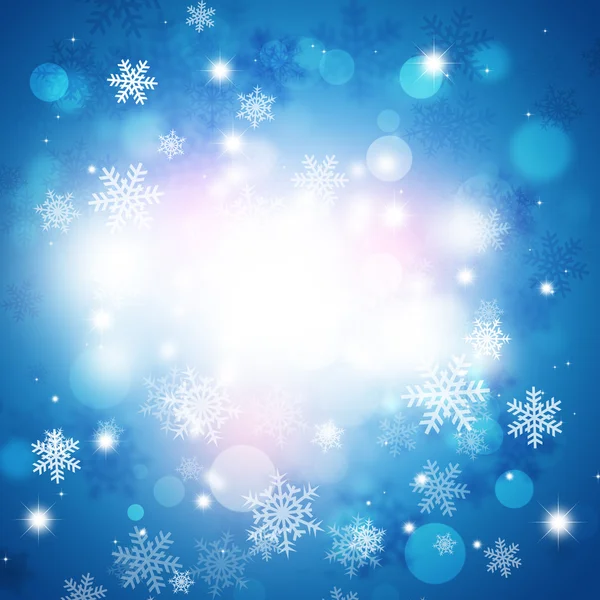 Vinter snö blå bakgrund — Stockfoto