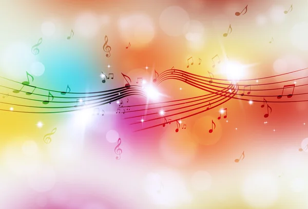 Multicolor lichte muziek achtergrond — Stockfoto