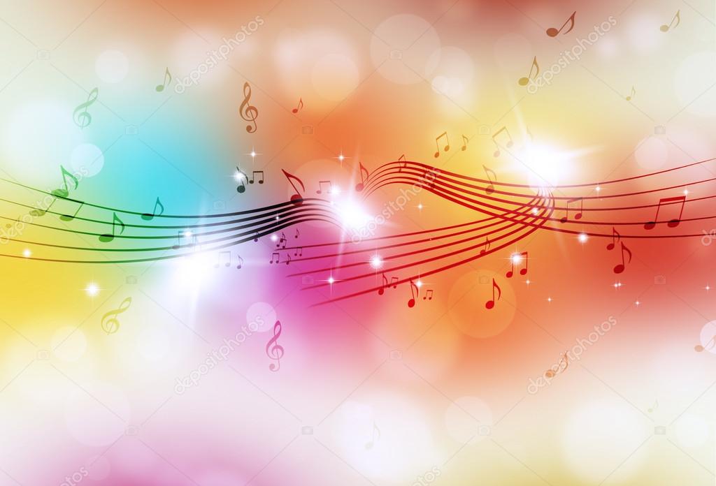 Multicolor Bright Music Background