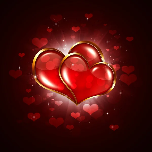 Two Valentine Heart — Stock Photo, Image