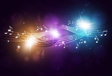 arka plan müzik notlar parti
