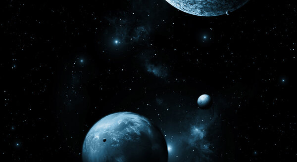 Planets in Dark Space