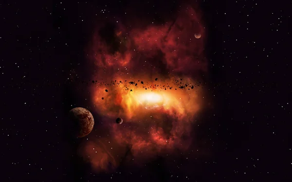 Distant Imaginary Nebula — Stock Photo, Image