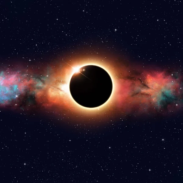 Eclipse espacial — Fotografia de Stock