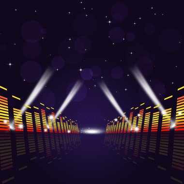 Müzik ses ekolayzır