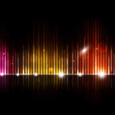 Bulanık ekolayzır müzik arka plan