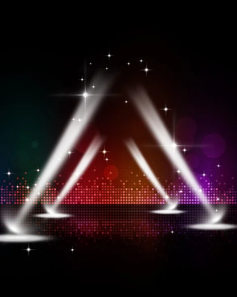 Disco Stage Spotlights — Stockfoto