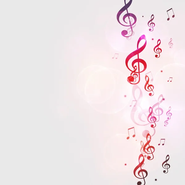 Multicolor Music Notes — Stock Photo, Image