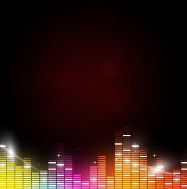 çok renkli müzik arka plan