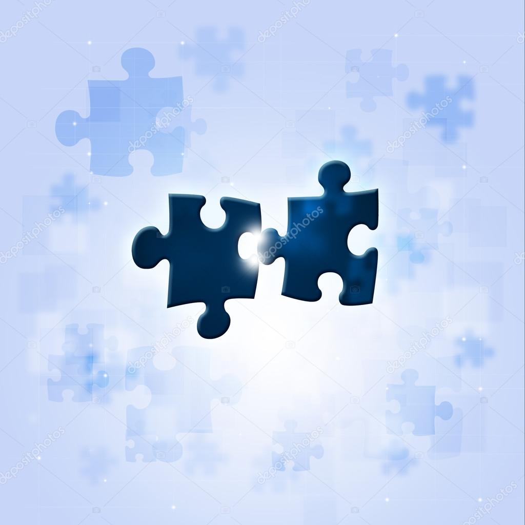 Puzzle Coonection Concept Background