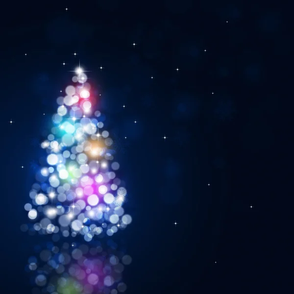 Bokeh kerstboom — Stockfoto