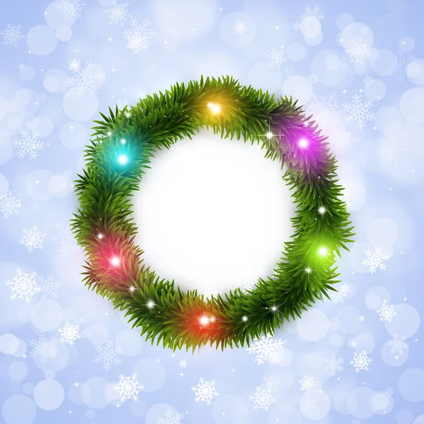 Christmas Tree Ring on Bright Background — Stock Photo, Image