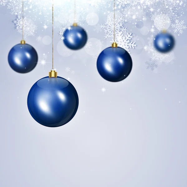 Navidad Navidad Blue Balls —  Fotos de Stock