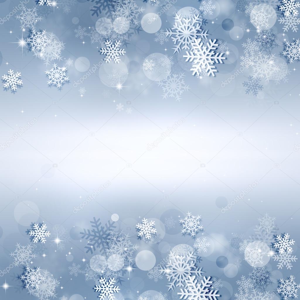 Holiday Snow Bright Background