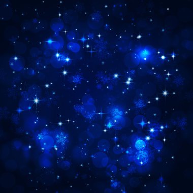 Soyut koyu mavi tebrik kartı