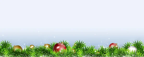 Karácsonyi dekoráció Banner — Stock Fotó