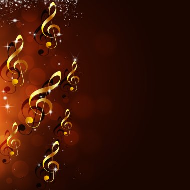 Parlak müzik notlar
