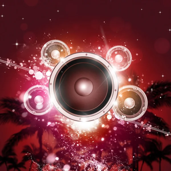 Party tropikalny muzyki — Zdjęcie stockowe