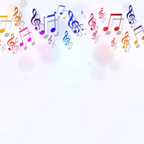Music Notes Bright Background — Stock Photo, Image