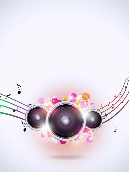 Vibrazioni musicali multicolore — Foto Stock