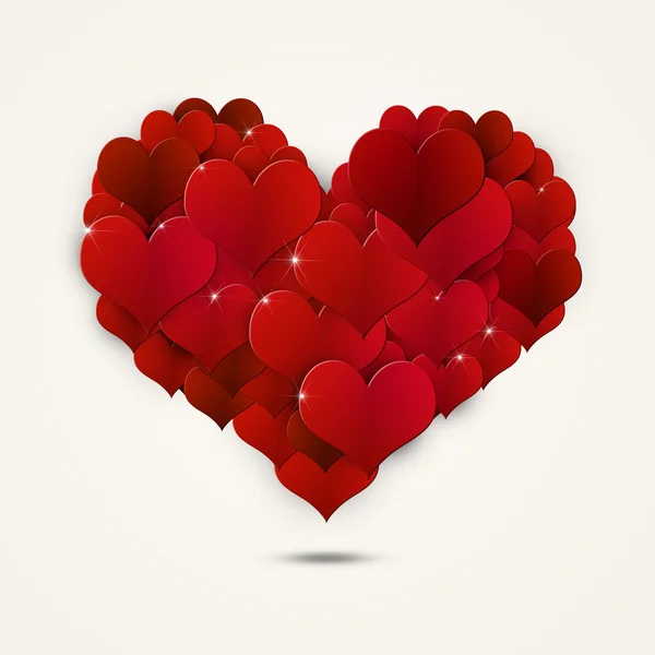 Forma de corazón decoración de San Valentín — Foto de Stock