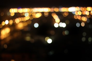 Şehir Bokeh ışıkları